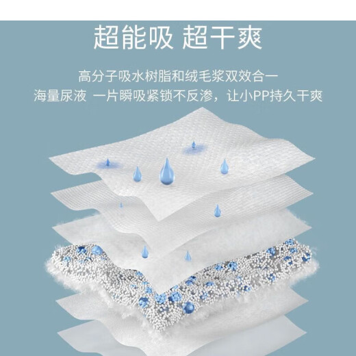 开丽宝宝隔尿垫新生婴儿一次性隔尿垫巾尿布片透气绵柔 【80·片】35x25cm(S码)