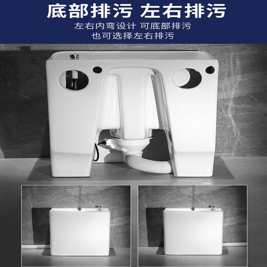 Balcony wash mop pool household bathroom ceramic large floor basin mop pool pa trough small floor-standing mop pool 595 with overflow + Taiwan controlled drain upgraded version