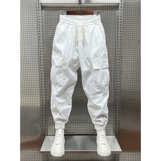 JEEP SPIRIT Japanese work pants men's spring pants ins high street trendy brand versatile oversize large size casual harem pants khaki K315 L
