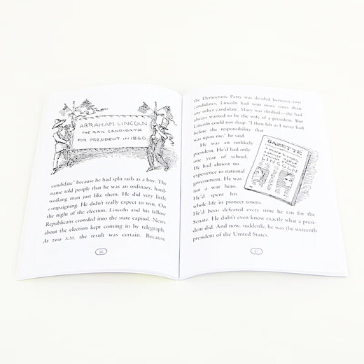 【99元任选4件】Who Was 英文原版 世界名人传记 英语读物 章节书 课外阅读 【送音频】谁是林肯