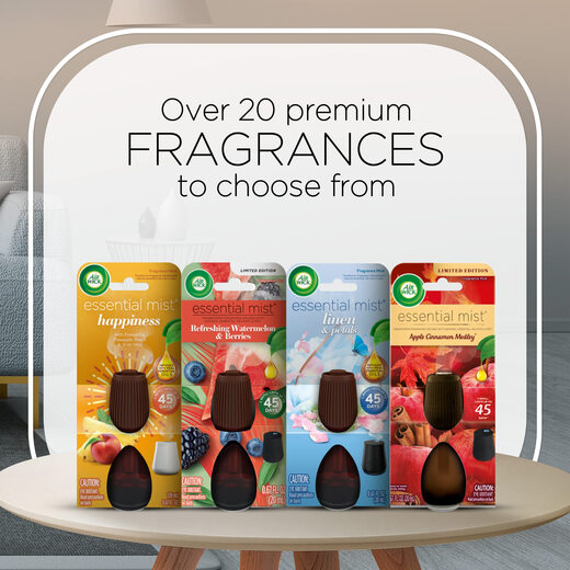 Air Wick Wick See's Wireless Essential Oil Diffuser Set Lavender Apricot Blossom Long-lasting Spray Fragrance