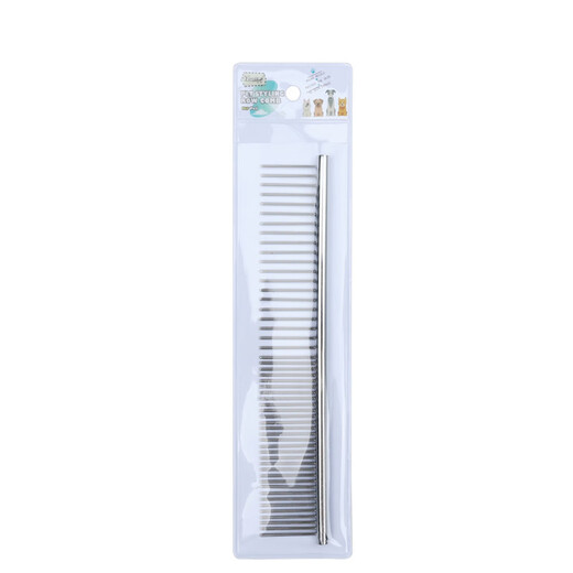 EDWARD pet supplies pet comb, grooming comb, dog and cat comb, dense double-tooth comb, knot-removing comb S
