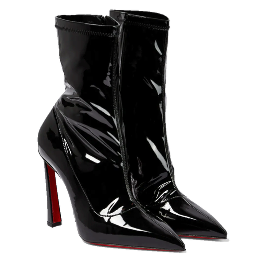 Christian Louboutin New Year Gift Exclusive Sale Women's Embellished Ankle Boots P00766592 Black 40 CN 40