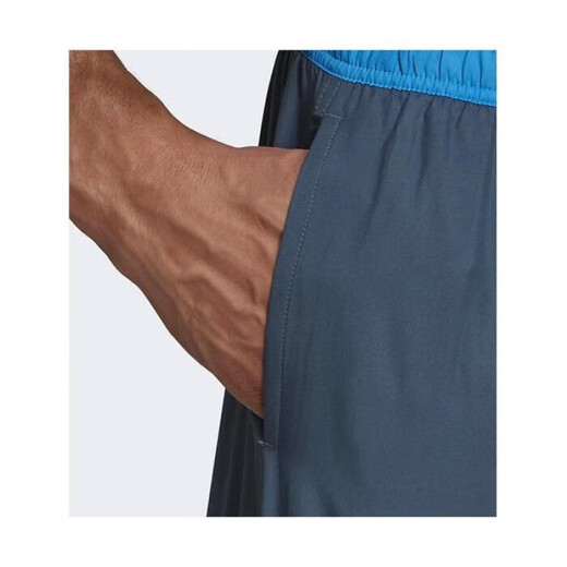 阿迪达斯 （adidas）男士泳裤带logo防水舒适透气FJ3881 Shock Cyan 2X n 2XL