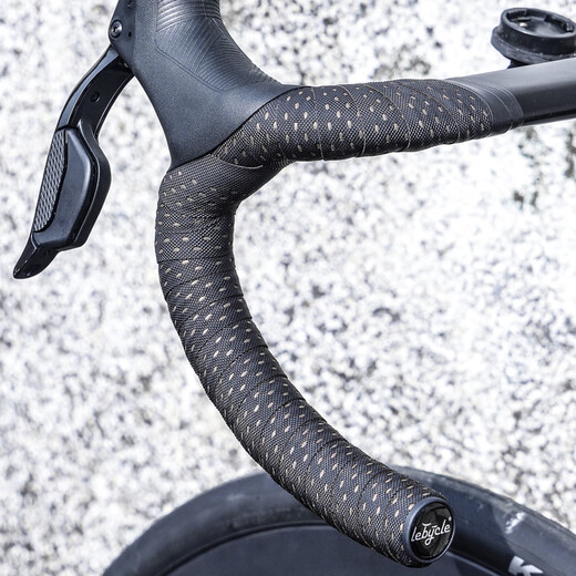 LeBycle road handlebar with anti-slip breathable bicycle handlebar strap anti-slip breathable and durable cycling equipment accessories breathable fish pattern - black