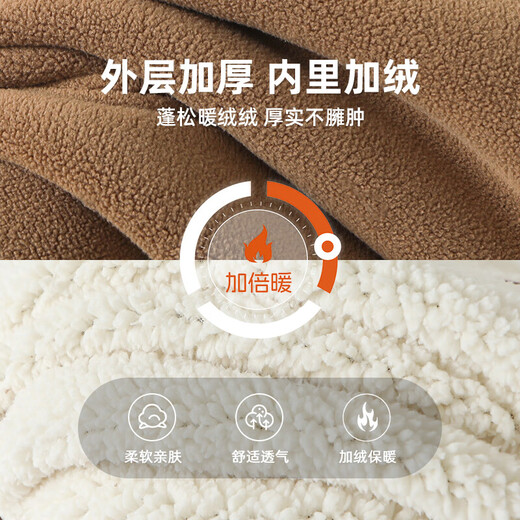 咔咔熊猫婴儿奥粒绒运动长裤子冬装秋冬儿童男童女童宝宝加绒休闲裤Y9275 炭灰加绒 110cm
