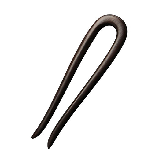Mixin U-shaped hairpin, wooden hairpin, bun hair, antique Hanfu accessories, horse-faced skirt, hair ornaments, engraved hairpins for girlfriend, ebony small waist