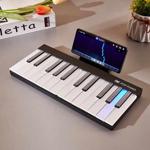 Bubble self-study MIDI keyboard automatic electric piano smart rainbow piano portable electronic piano adult children music password instrument elegant white-48 key (magnetic splicing model)