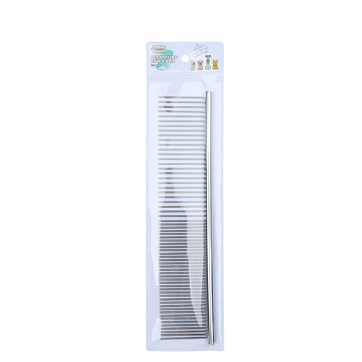 EDWARD pet supplies pet comb, grooming comb, dog and cat comb, dense double-tooth comb, knot-removing comb S