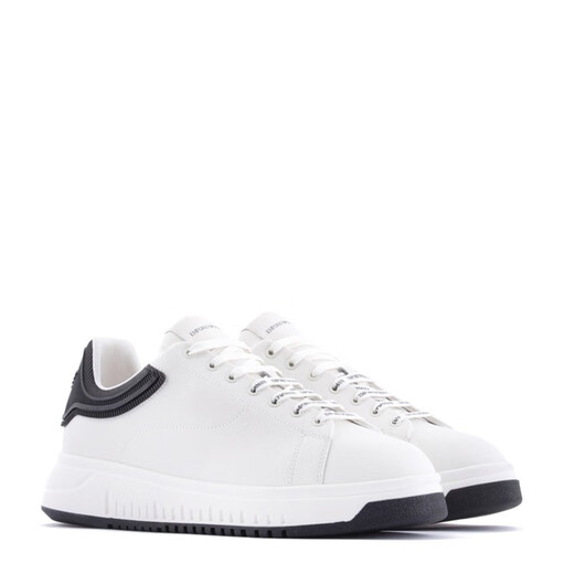 
ARMANI/Armani EA men's thick-soled high-leather white shoes casual shoes X4X264 XN001 white/blue T844 42