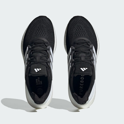 阿迪达斯 （adidas）跑步鞋男鞋2025新款夏季PUREBOOST 23减震运动鞋透气低帮休闲鞋 IF4839黑白 43