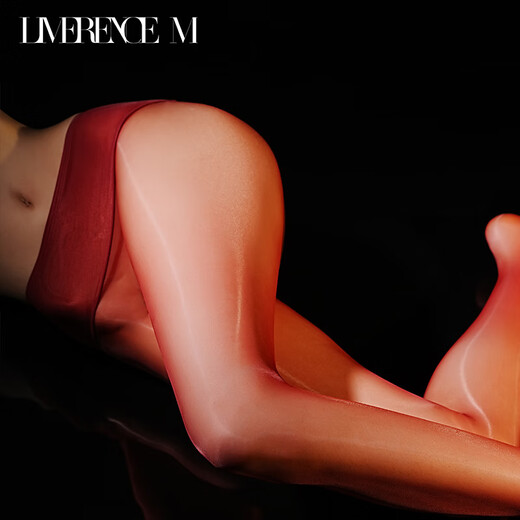 Lai Mi Runsi Cherry Jelly Stockings Ultra-Thin Seamless Split Crotch Silky Smooth No-Take Off Sexy Temptation Women's Stockings Light Black L