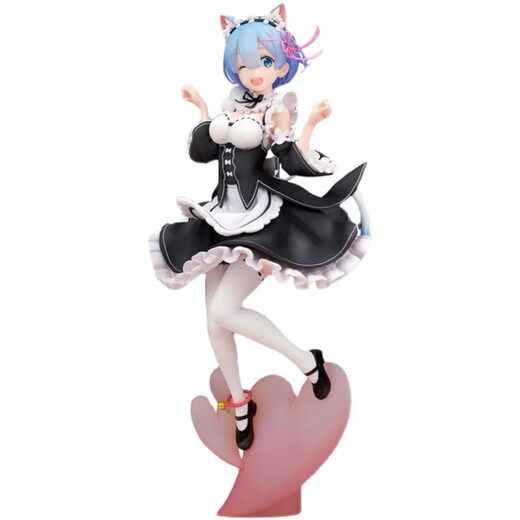 Ventilateur Little Bear re de zéro à différent de la vie mondiale Rem Figure Cat Ear Maid 2D Rem Ornement Cartoon Model Cake Rem [Version MX] 13cm