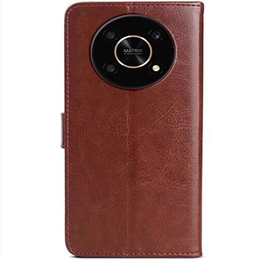 Ju Xiaozhi es adecuado para Honor X30 Case de teléfonos móviles Flip-Top Case de cuero Any00 Case de billetera Case de billetera completa Anti-Fall Silicona Soft Shell Case de protección magnética Honor masculino y femenino Honor x30 [marrón]