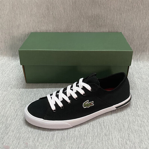 Filixidi Français Crocodile Chaussures pour hommes Spring and Summer Sports Casual Sports Lace-Up Chaussures à la mode et petits chaussures de tissu blanc pour femmes noir 39,5