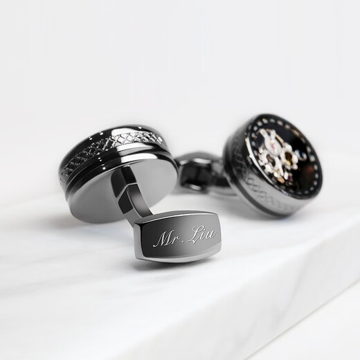Urban Take Permanent Tourbillon Cufflinks for Men's Gentlemen's Birthday Gift Highlight French Shirt Cuch Cuffs Box Cuffus