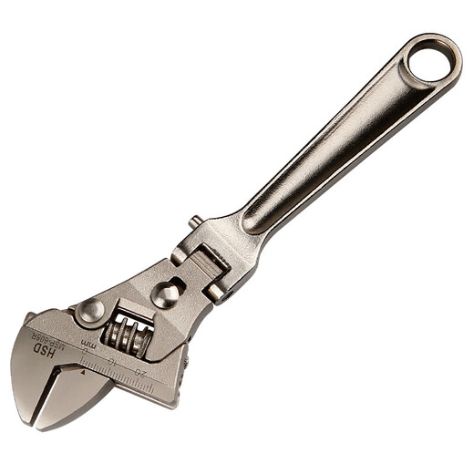 棘轮活动扳手大开口摇头扳手多角度调节折叠快速扳手 HE1517 1517MM自锁棘轮扳手