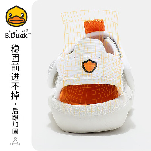 B.duck Little Yellow Duck Kinderschuhe Kinderzehen Sandalen Mesh atmungsable Strandschuhe Sommer Herren- und Mädchenschuhe 5022 Beige 22