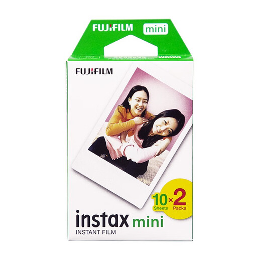 拍立得现货拍立得相纸适用mini7+/7s/8/9/11/12/25/90/link系列通用胶卷 白边相纸20张（单双盒随机）