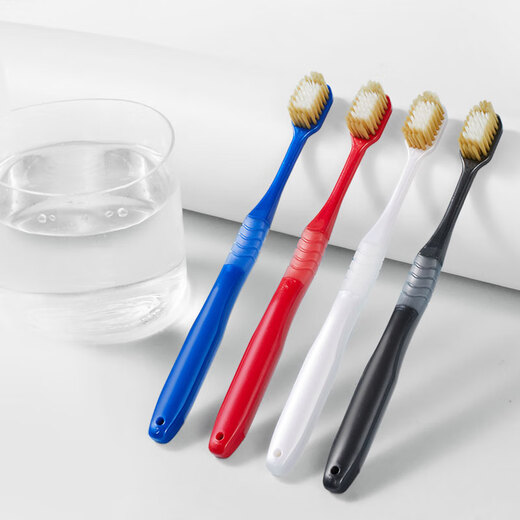Fabriqué dans JD.com, brosse à dents à poils à tête large * Pack 2, brosse à dents à poil à la tête large adulte, expédition de couleurs aléatoires
