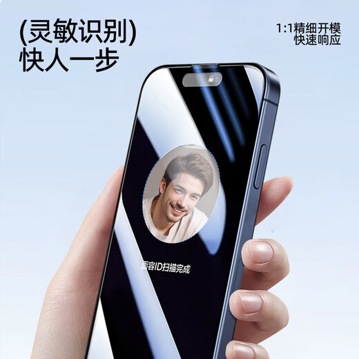 Smorss适用苹果15Plus防窥钢化膜iPhone15plus手机膜 360°全屏防偷看偷窥防摔抗指纹保护贴膜+神器