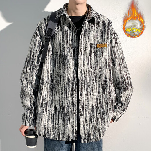 Liangzi Fatty Gran de tamaño grande Juque de mezclilla Menora y otoño Béisbol de primavera y otoño Béisbol de moda Chaqueta de mezclilla de tamaño de gran tamaño