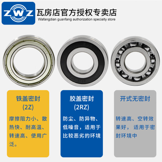
ZWZ Wafangdian 6208 Bearing C3Z2 High Voltage Explosion-proof High Speed ​​Motor Bearing 6204-2RS High Precision High Speed ​​Replacement Imported Bearing 6212[60*110*22] 2RS/C3Z2 Glue Cover Sealing
