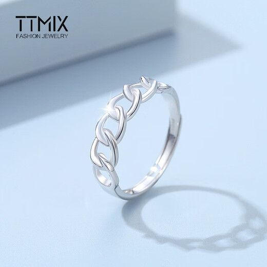 TTMIX live Mobius platinum ring women's fashion pt950 platinum ring adjustable 2.9-3.1g