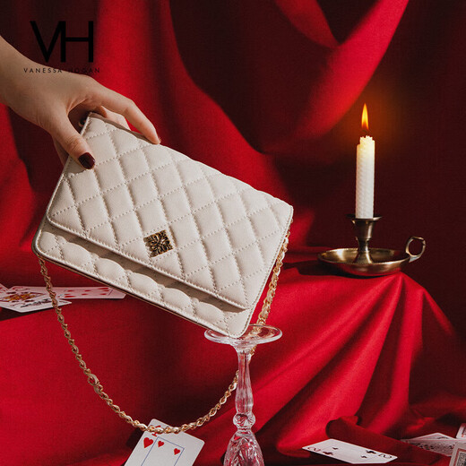 VANESSA HOGAN VH women's bags, flower series, aurora diamond bag, chain bag, small fragrance style, one-shoulder crossbody bag, Chinese Valentine's Day gift
