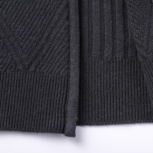 Hengyuanxiang Stand-up-Kragen-Männer-Pullover Herbst und Winter Neue Männerjacke und Pullover 2023 Sweater mittleren Alters Strickjacke 15381677 Dahong XL 180