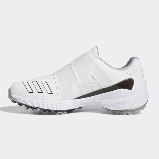 阿迪达斯（adidas）高尔夫球鞋男士ZG23系列新款球鞋 轻量防滑防水有钉鞋 BOA运动鞋  GY9713 白/黑/银 44 （UK9.5）