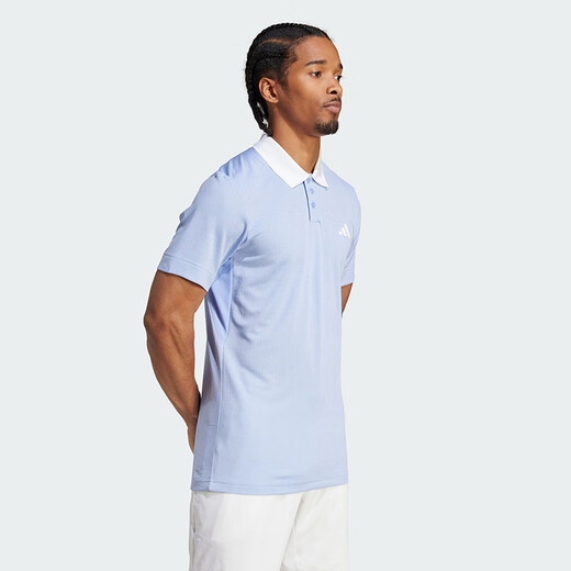 阿迪达斯 （adidas）t恤polo衫男运动短袖夏季网球服白色宽松透气礼物送爸爸 IW6227吴易昺美网 M