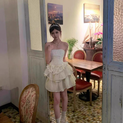 Half crystal princess crown tiara for female eighteenth birthday bride crown goddess high-end headband children's props flash diamond zircon crown