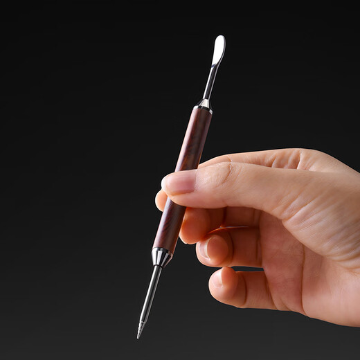 CLITON coffee latte art latte art tool stainless steel latte art pen fancy solid wood crochet needle carving needle