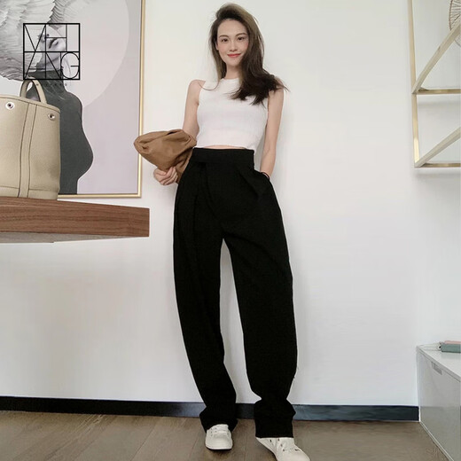 美洋（MEIYANG）复古白色内搭打底修身弹力针织短款背心女时尚休闲显瘦纯色上衣女 白色 M