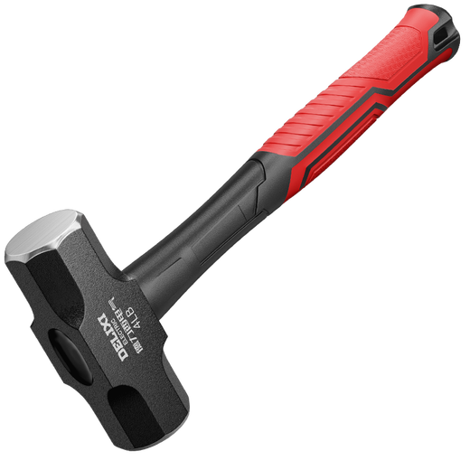 Delixi electric hammer octagonal hammer heavy-duty sledge hammer iron hammer large stone masonry square head hand hammer two hammers 2 pounds shock-absorbing handle octagonal hammer