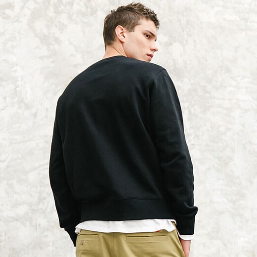 Dickies Autumn Unisex Couple Logo Printed Round Neck Sweatshirt DK007059 Black M