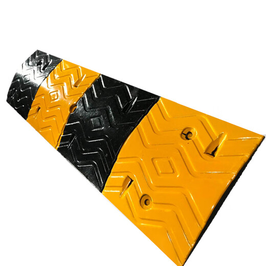 Yuanqiu Yuanqiu rubber speed reduction belt Automobile road speed reduction belt speed limit buffer belt speed reduction belt cast iron rubber plastic rubber slope plate 100*10*2