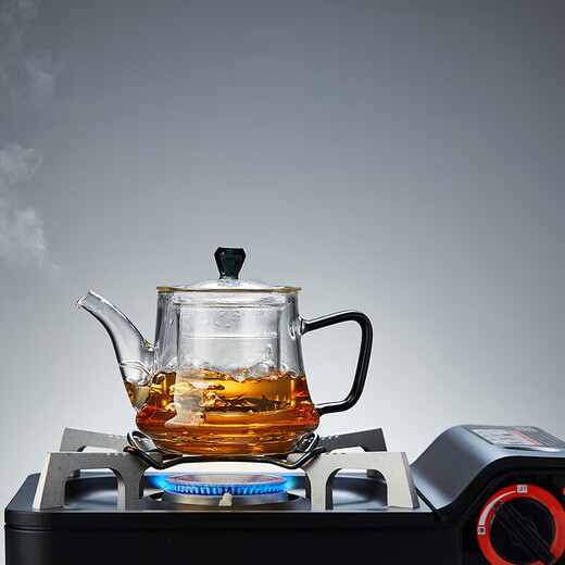 Lvchangming teapot glass tea set high temperature resistant teapot thickened teapot office home teapot 490ml