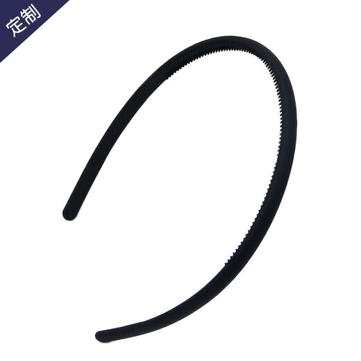 AiChoice frosted toothed hairband Korean temperament non-slip hairpin face wash running yoga headband clip wide-brimmed headwear wide-brimmed black