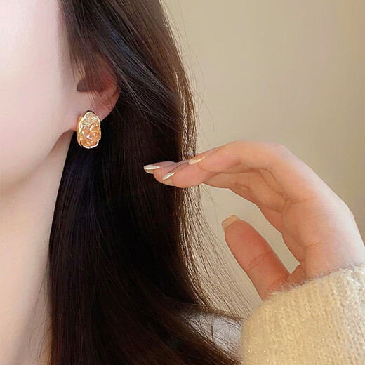 S925 silver needle sea crystal earrings 2023 new style fresh and simple earrings niche design earrings for women green