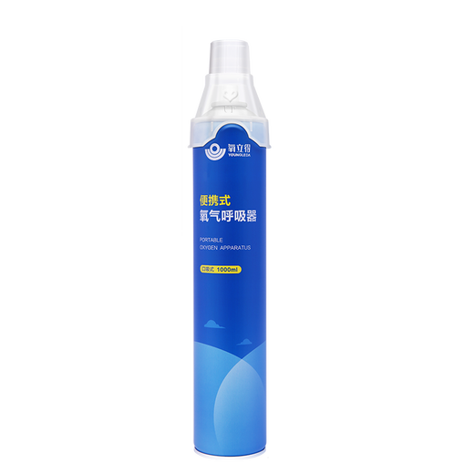 Sauerstoffleiter tragbarer Sauerstoffatmatronendeschreiber Sauerstoffflasche Sauerstoff Schwangere Frauen und ältere Plateau Outdoor Sauerstoff Haushalte Sauerstofftank Sauerstoff Inhalation 1000 ml Gesichtsmaske Direkter Saugmodell [10 Flaschen]