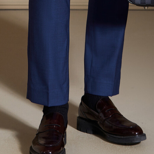 Antonio 100% worsted Australian wool suit two-piece business formal suit suit men's autumn and winter groom's wedding dress Haze Blue 48B (175/96B)