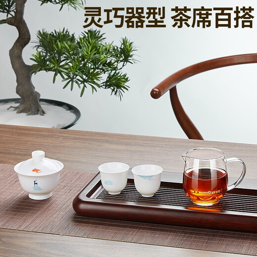 KAMJOVE heat-resistant glass fair cup glass tea divider tea sea fair cup tea divider tea set accessories tea cup GO-21/300ml