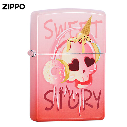 ZIPPO打火机正版 芝宝官方个性彩印礼物送男友情人节 甜蜜物语【单机无油】DY9902CY