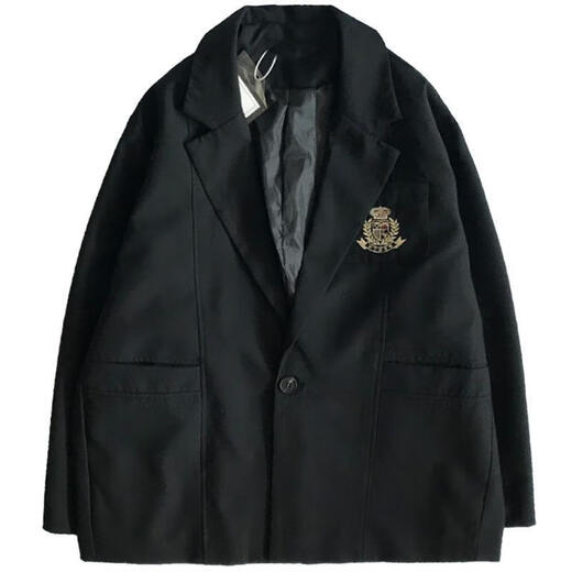 望月砂高中生成人礼服西装男生休闲套装学院风情侣毕业礼服西服男大学生 外套05衬衫领带(三件装) XL