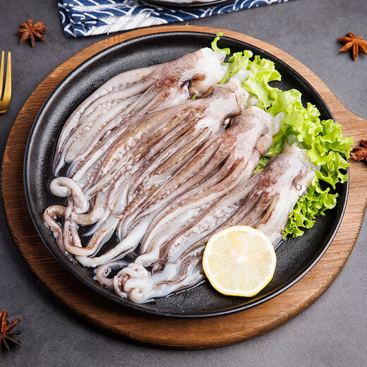 Megaka Squid Head Net Weight 1Jin Jin is equal to 0.5kg Squid Tentacles Squid Claws Barbecue Ingredients Teppanyaki Squid