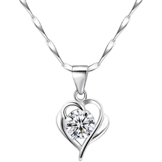 Stephen's birthday gift platinum necklace for women platinum necklace moissanite luxury goods for girlfriend light luxury model S925 local warehouse/next day delivery light luxury model moissanite Ag