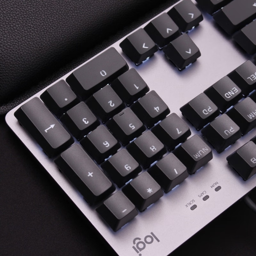 罗技（Logitech）技K845机械键盘 办公全尺寸键盘 电竞游戏发光键盘吃鸡键盘朋克复古键盘外设电脑笔记本节日礼物 K845粉色佳人-青轴