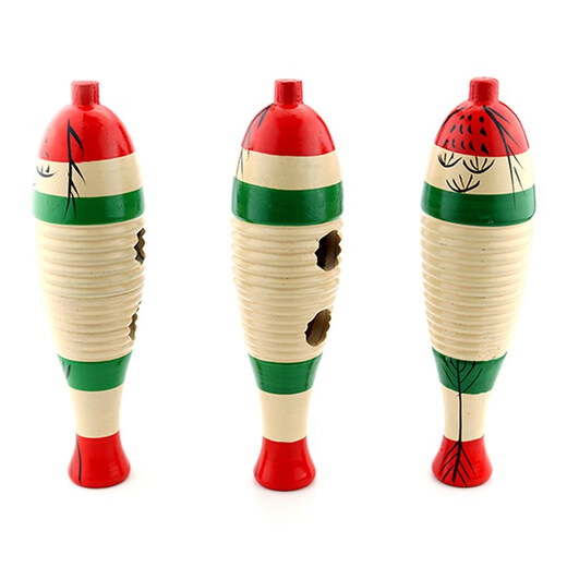 
Lelinyuan Orff Percussion Instrument Early Education Frog Song Tube Kindergarten Scratch Frog Wood Fish Fish Frog Tube Frog Tube Shaved Fish Bangzi Medium size 30cm